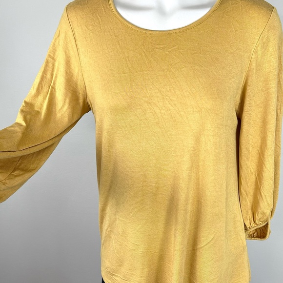 Green Envelope boho gold top L - Picture 4 of 12